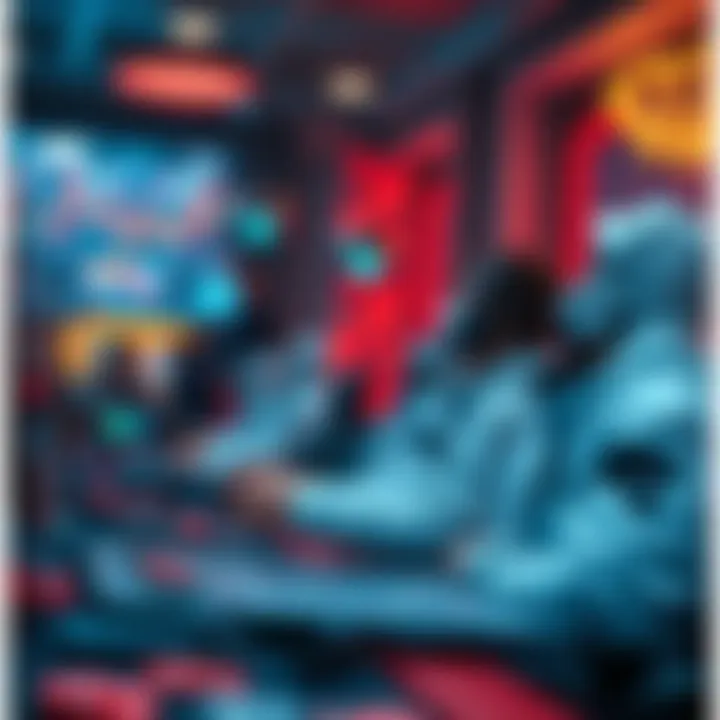 A futuristic concept depicting the evolution of esports betting