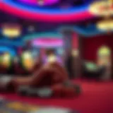 Visual representation of psychological impacts of casino addiction