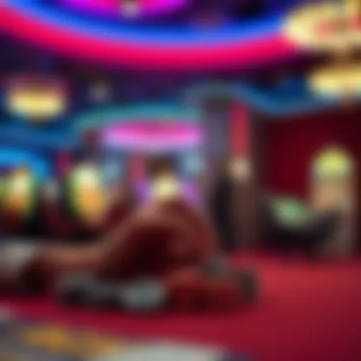 Visual representation of psychological impacts of casino addiction