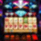 Visual representation of a Colossal Diamonds slot machine payout table