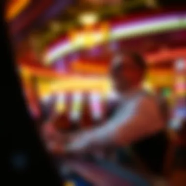 A player enjoying a game at the Encore casino with excitement