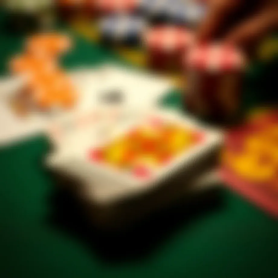 Colorful deck of cards used in Mexican Poker