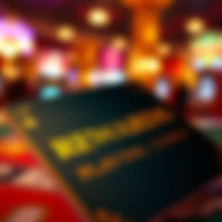 Casino Rewards Card Detail A close-up of a casino player's rewards card
