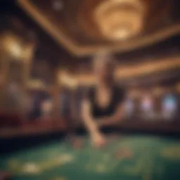 Visual representation of live casino atmosphere