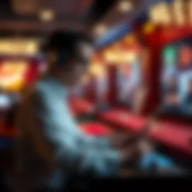 A conceptual image showcasing the future of online gambling technology