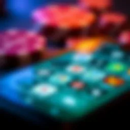 An overview of a smartphone displaying various betting app icons