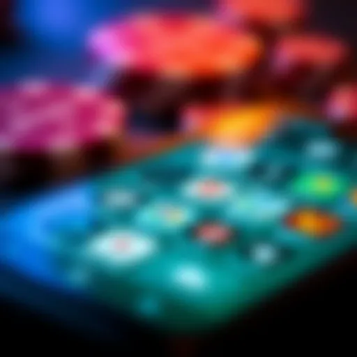 An overview of a smartphone displaying various betting app icons