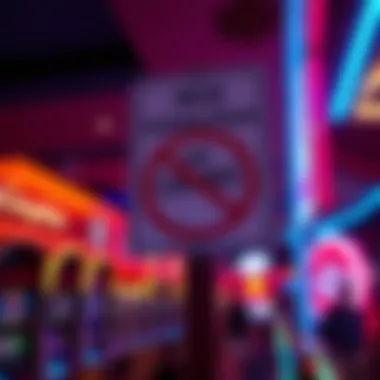 Age Restrictions Signage at Rivers Casino Signage displaying age restrictions at Rivers Casino