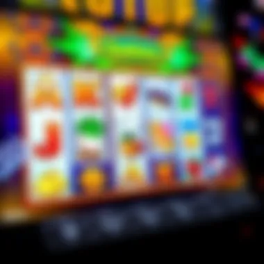 Vibrant scatter slot symbols displayed on a game screen