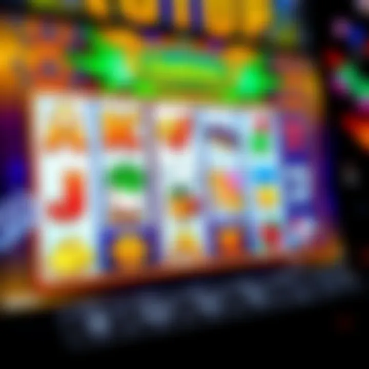 Vibrant scatter slot symbols displayed on a game screen