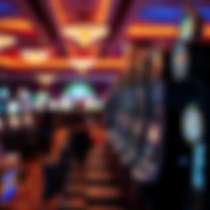 A vibrant casino scene showcasing players engaged with slots