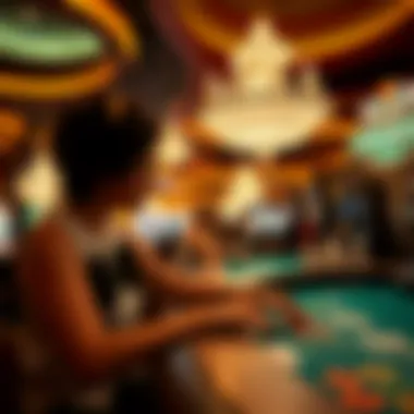 A modern casino scene highlighting the evolution of gambling culture