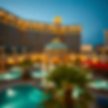 Overview of resort amenities including pool and spa facilities