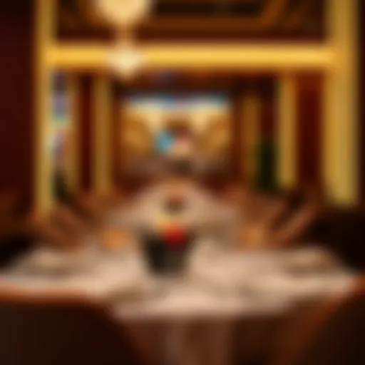 Elegant dining setup at Virgin Hotels Las Vegas showcasing fine tableware and ambiance