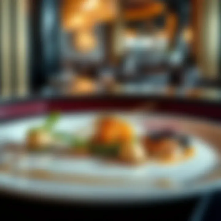 Gourmet dishes presented beautifully on a plate, highlighting culinary artistry