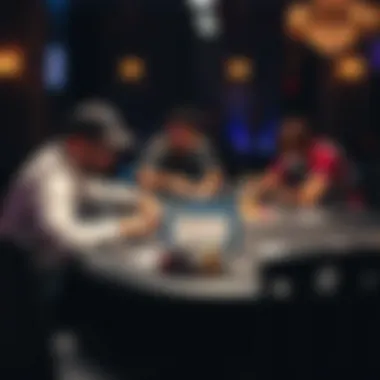 Understanding the gameplay dynamics Visual representation of poker gameplay