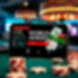 User interface of the World Series of Poker app